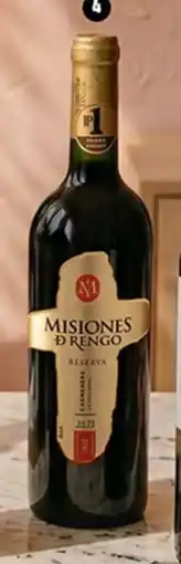 Plaza Vea Misiones de rengo vino reserva bt oferta