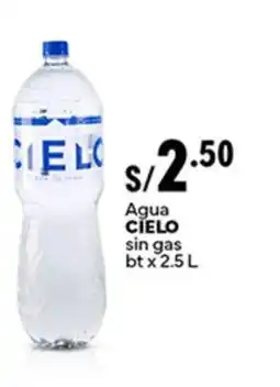 Plaza Vea Cielo agua sin gas bt oferta