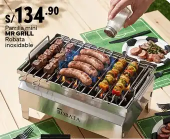 Mr grill parrilla mini robata inoxidable