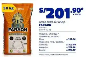 Makro Faraon arroz extra nir añejo naranja oferta