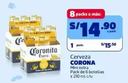 Makro Corona cerveza mini extra oferta