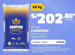 Makro Campero arroz reserva extra saco oferta