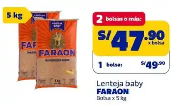 Faraon lenteja baby bolsa