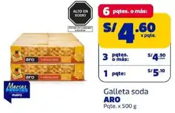 Makro Aro galleta soda pqte. oferta