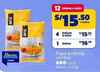 Makro Aro papa prefrita crinkle oferta