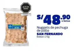Makro San fernando nuggets de pechuga de pollo bolsa oferta