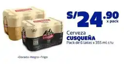 Makro Cusqueña cerveza oferta