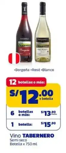 Makro Tabernero vino semi seco botella oferta