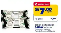 Makro Camay jabón de tocador botanicals fragancias variadas oferta