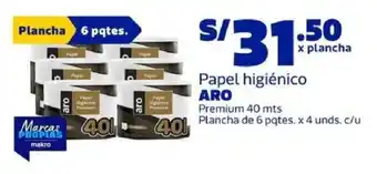 Makro Aro papel higiénico oferta