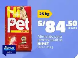 Makro Hipet alimento para perros adultos saco oferta