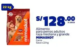 Makro Mimaskot alimento para perros adultos raza mediana y grande oferta