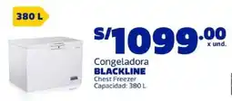 Makro Blackline congeladora chest freezer oferta