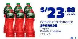 Makro Sporade bebida rehidratante tropical oferta