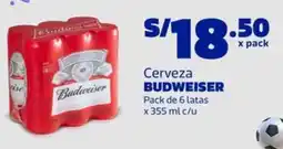 Makro Budweiser cerveza oferta