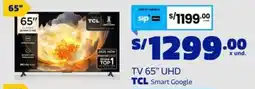 Makro Tcl smart tv 65" uhd google oferta