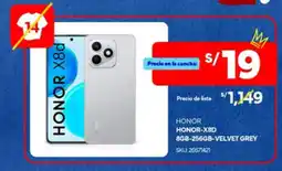 Plaza Vea Honor-x8d velvet grey oferta