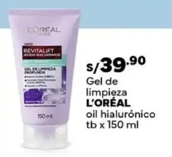 L'oréal gel de limpieza oil hialurónico tb