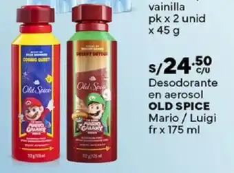 Old spice desodorante en aerosol mario / luigi fr