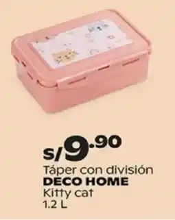 Plaza Vea Déco home ktáper con división itty cat oferta