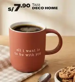 Plaza Vea Deco home taza oferta