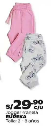 Plaza Vea Eureka jogger franela oferta