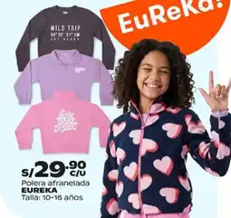 Plaza Vea Eureka polera afranelada oferta