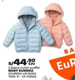 Plaza Vea Baby eureka casaca nylon puffer modelos variados oferta