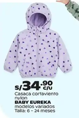 Plaza Vea Baby eureka casaca cortaviento nylon modelos variados oferta