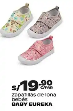 Plaza Vea Baby eureka zapatillas de lona bebés oferta