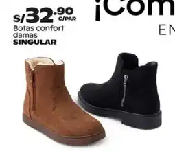 Plaza Vea Singular botas confort damas oferta