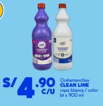 Clean line quitamanchas ropa blanca / color bt