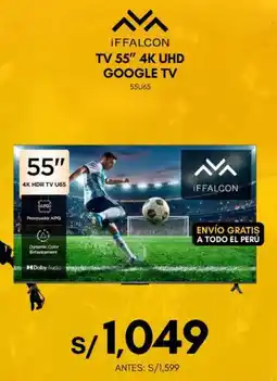 La Curacao Iffalcon tv 55" 4k uhd oferta