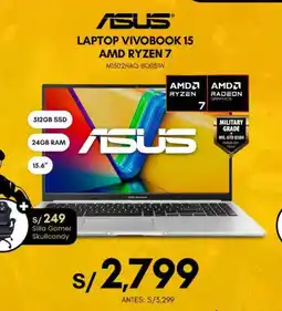 La Curacao Asus laptop vivobook 15 amd ryzen 7 oferta