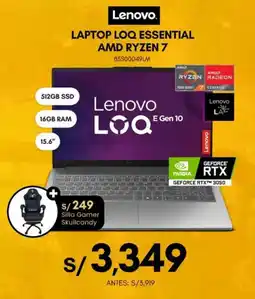 La Curacao Lenovo laptop loq essential amd ryzen 7 oferta