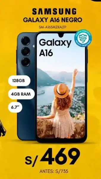 Samsung galaxy A16 negro