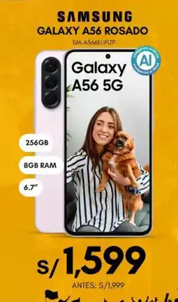 La Curacao Samsung galaxy A56 rosado oferta