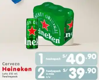 Heineken cerveza lata