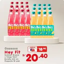 Vega Hey fit gaseosa summer breeze s/ o tango twist botella oferta