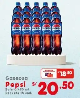 Vega Pepsi gaseosa botella oferta