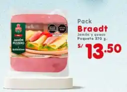 Vega Braedt pack jamón y queso paquete oferta