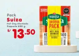 Vega Suiza pack hot dog ahumado paquete oferta