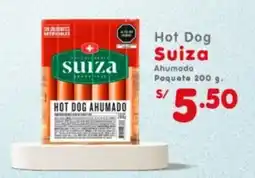 Vega Suiza hot dog ahumado paquete oferta