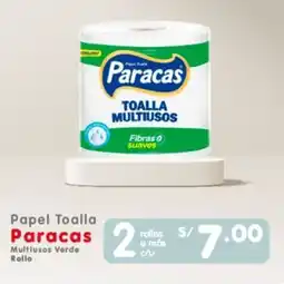 Vega Paracas papel toalla multiusos verde rollo oferta