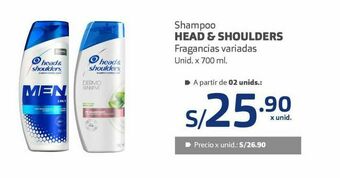 Makro Shampoo head & shoulders oferta