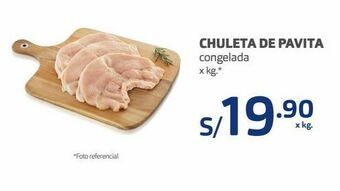 Makro Chuleta de pavita congelada x kg oferta