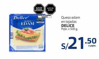 Makro Queso edam en tajadas delice pqte. x 500 g oferta