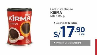 Makro Café instantáneo kirma lata x 190 g oferta