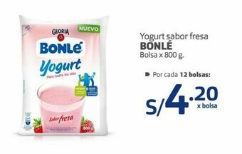 Makro Yogurt sabor fresa bonlé bolsa x 800 g. oferta