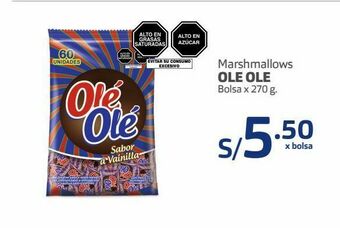 Makro Marshmallows ole ole bolsa x 270 g. oferta